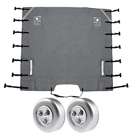 Waterproof Caravan Front Towing Cover Chip Protector With Led Guards Lights, Front Towing Cover Car-Covers