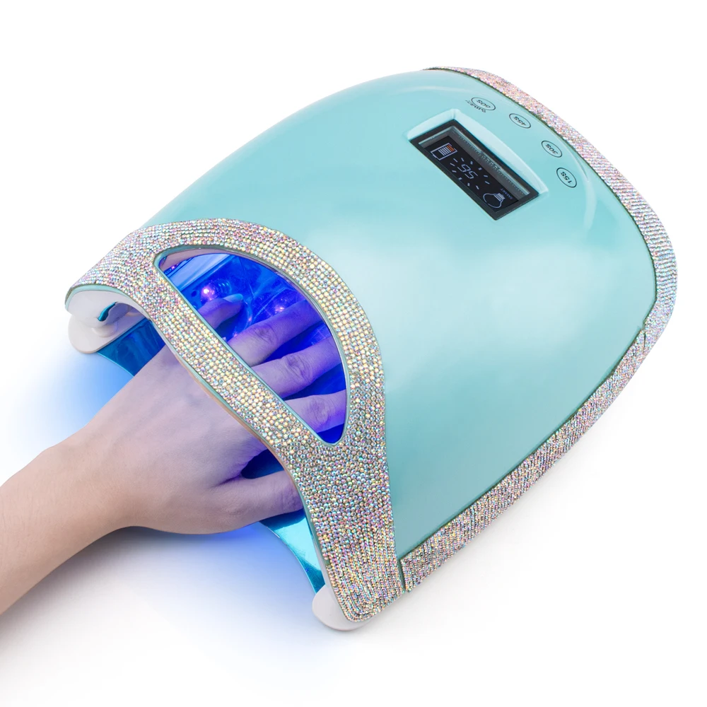 High quality OEM Portable 48W UV Led Nail Lamp Rechargeable Diamond Nail Dryer Lamp for Manicure Salons