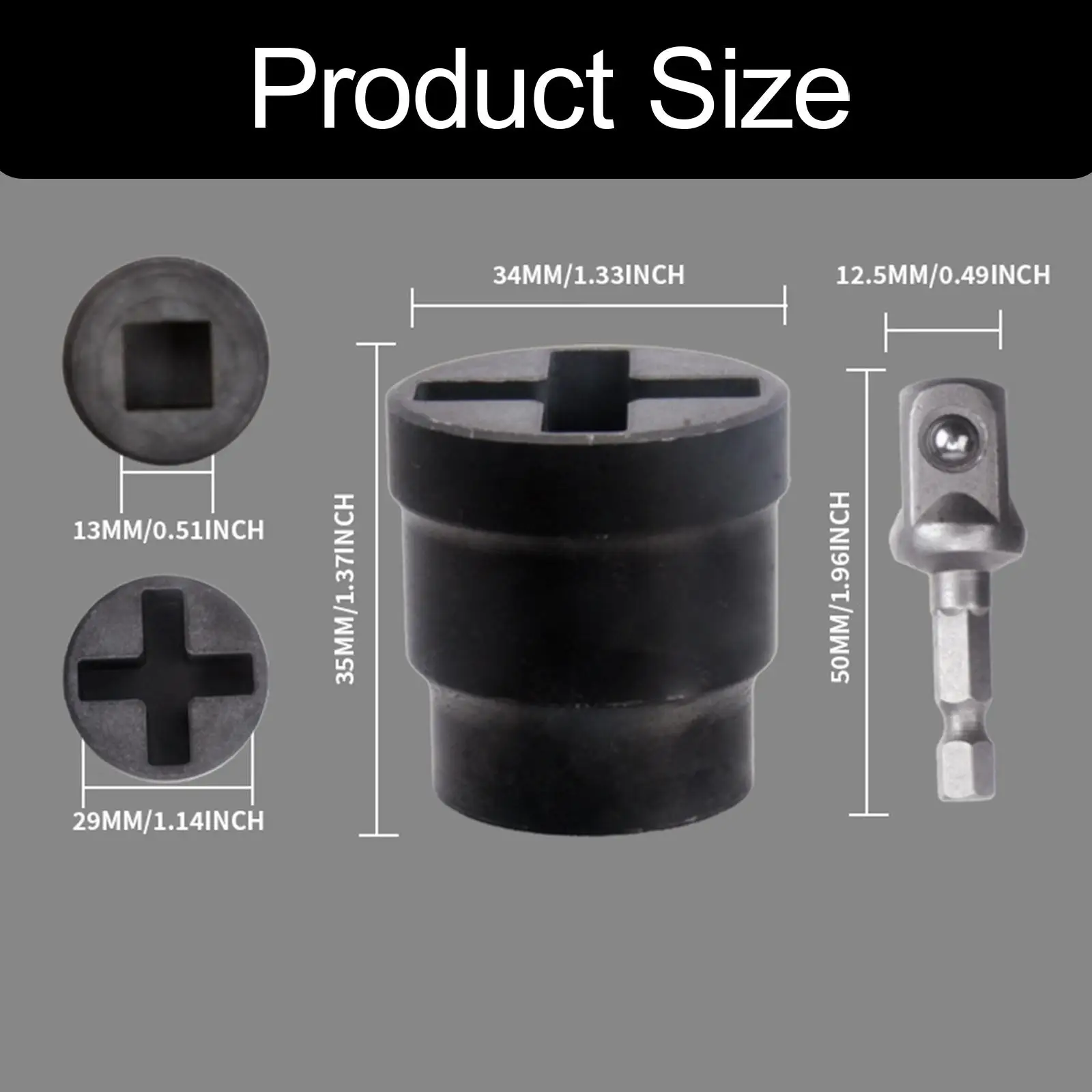 Generieke Jack Socket Converter Bandvervangingsgereedschap voor elektrische sleutel