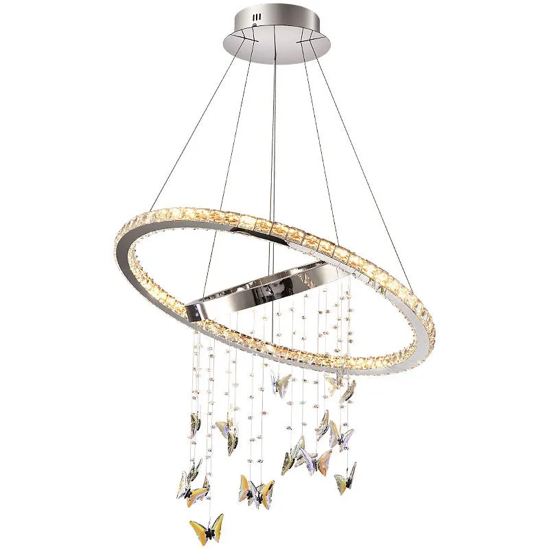 

Living room chandelier, post-modern light luxury, high-end crystal lamp