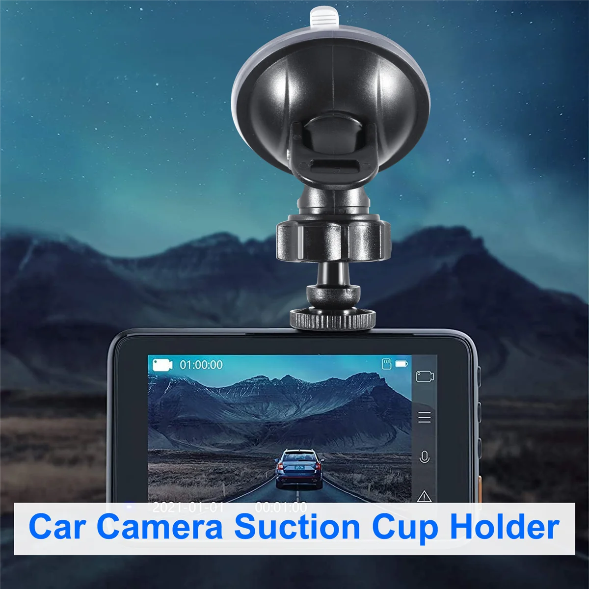 ถ้วยดูดติดที่บังแดดหน้ารถยนต์สำหรับกล้องกุญแจรถกล้อง Action Camera Mobius