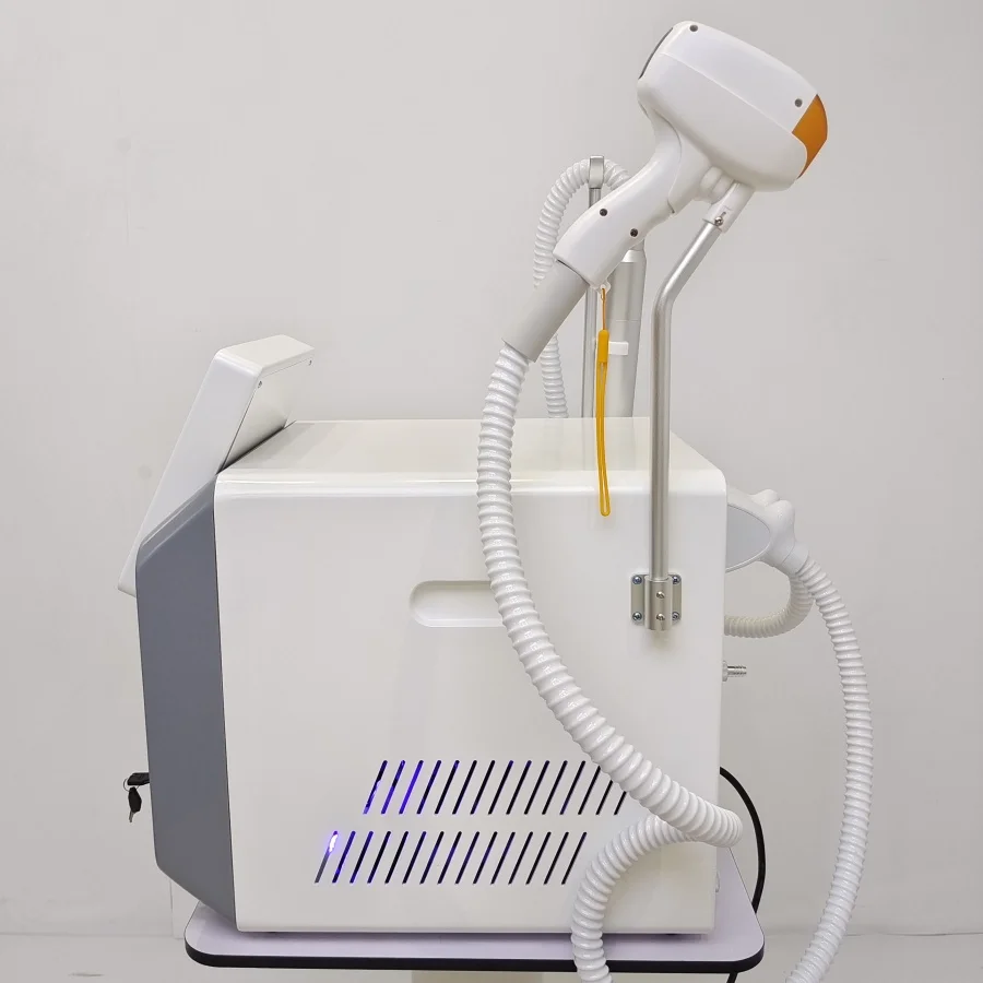 إزالة الشعر بالليزر ديود OPT IPL ثلاثة في واحد، إزالة الوشم بالليزر المحمول، معدات التجميل الاحترافية لإزالة الشعر بالليزر