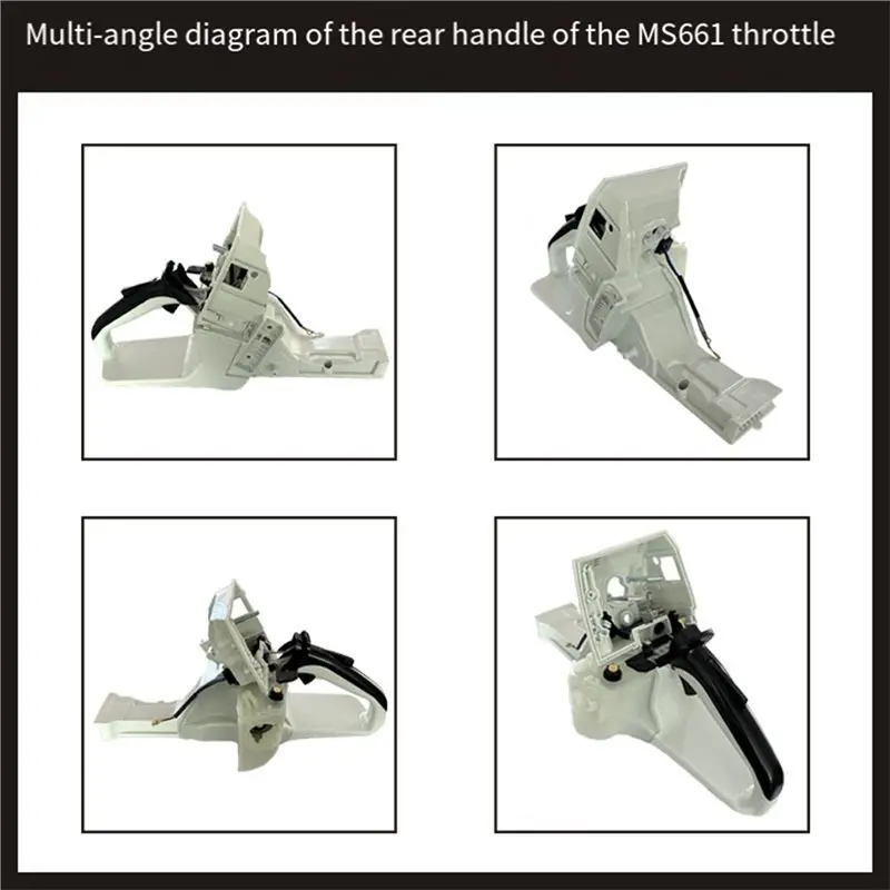 ABZL Replacement Chainsaw Rear Handle Fuel Tank Assy Throttle Handle 1144-350-0802 11443500802 For Stihl MS661 MS 661 1144 350 0