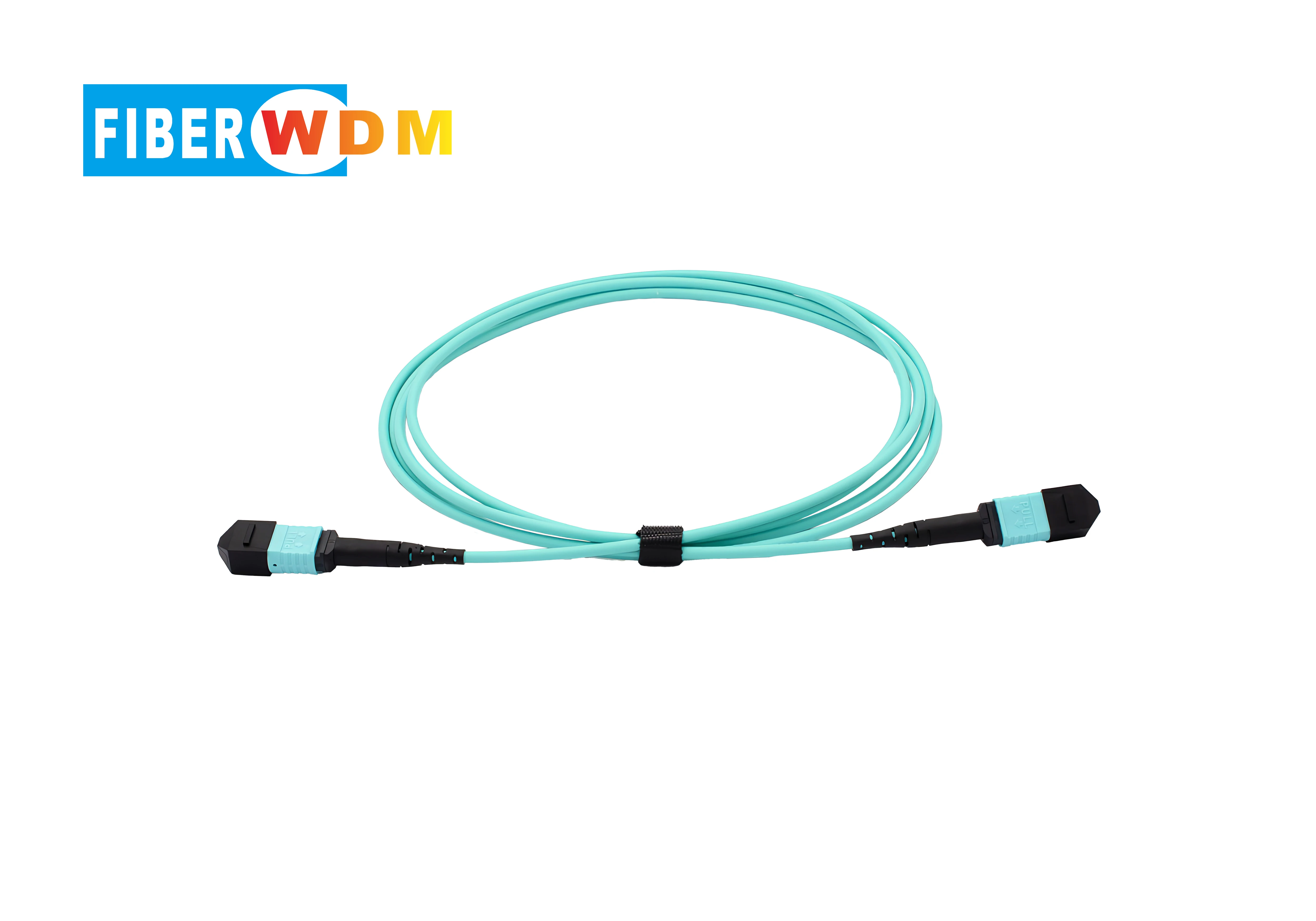 FIBERWDM mpo Patchcord 12 Core OM3/150 1-100M Patch Cord Optic Cable Multi-Mode OM3 MPO for 40G 100G Module  mpo Pigtail