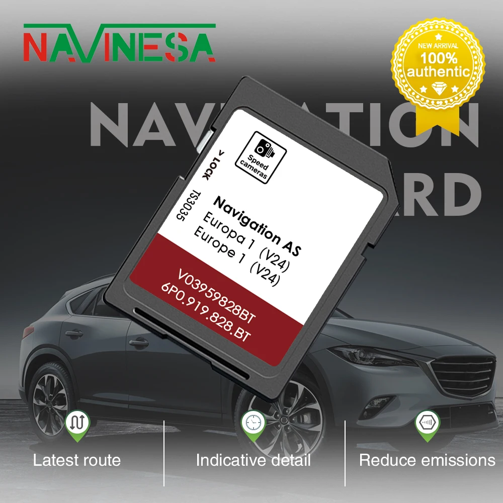 32GB SD-Karte Kompatibel mit Seat Ibiza Navigationssystem von 2015 bis 2020 Kartenabdeckung Europa Deutschland Frankreich Spanien Polen 2026