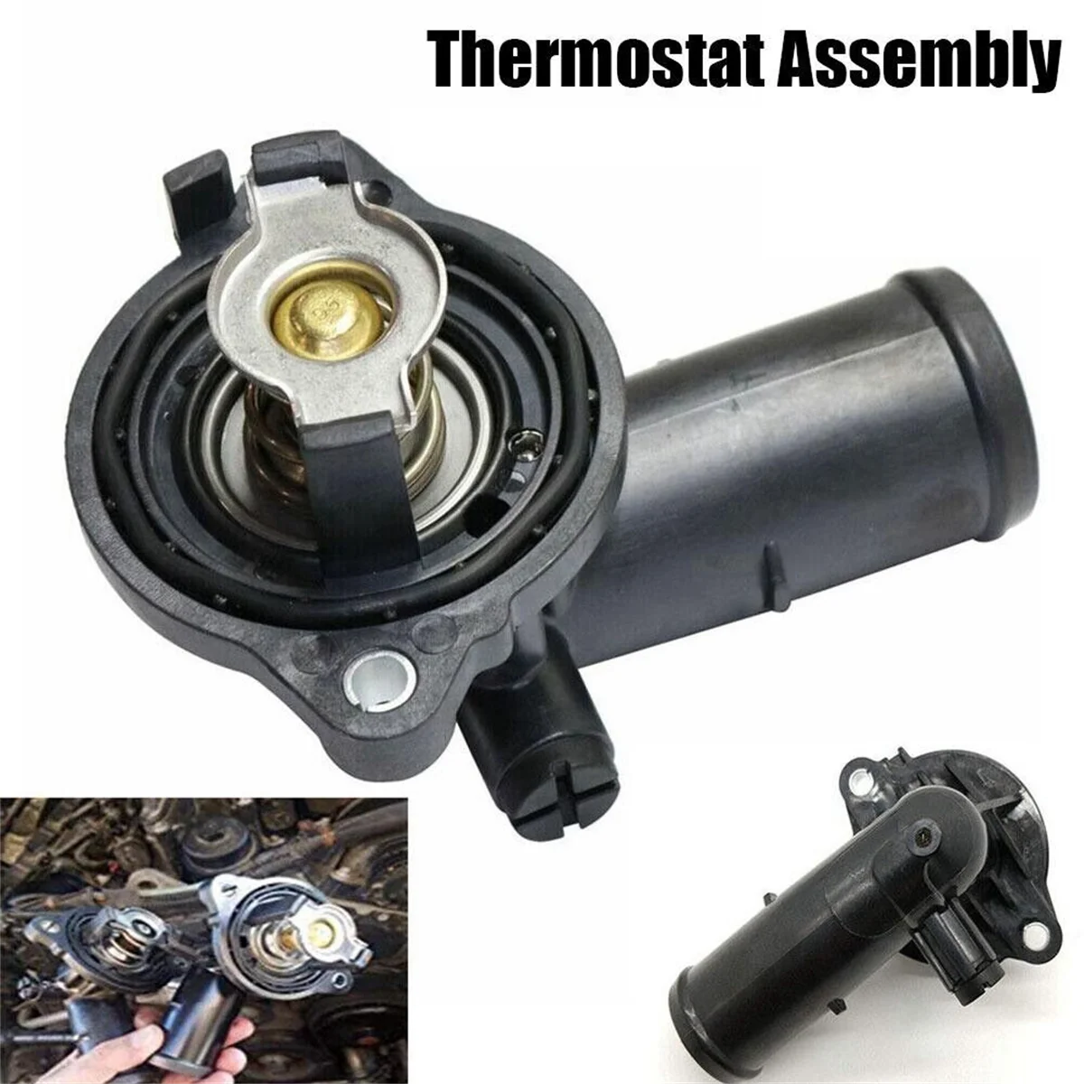 5Pcs Coolant Thermostat Housing for Dodge Durango 5184651AF for Jeep Grand Cherokee Wrangler 3.6L 3.0L 12-17 5184651AG