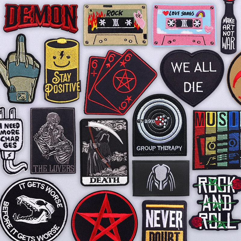 reaper-demon-poker-Панк-Вышивка-Нашивка-Утюг-на-готическом-игровом-дизайне-для-куртки-Жилет-Темный-значок-субкультуры-Гладильные-нашивки-Декор