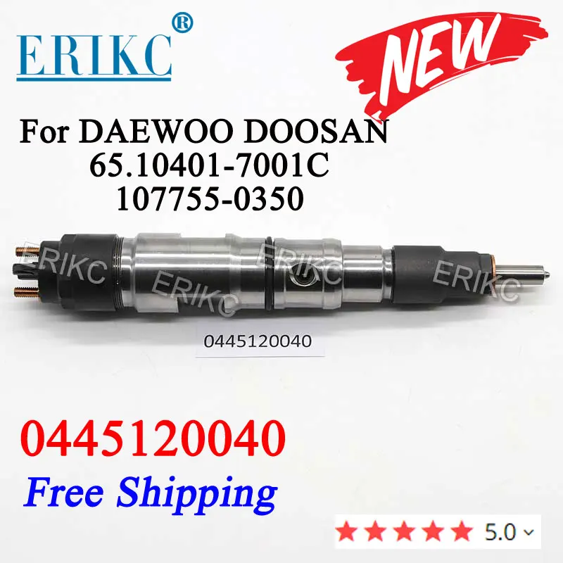 

0445120040 Fuel Injection Nozzle 0 445 120 040 Common Rail Fuel Injector 0445 120 040 FOR 65.10401-7001C 107755-0350