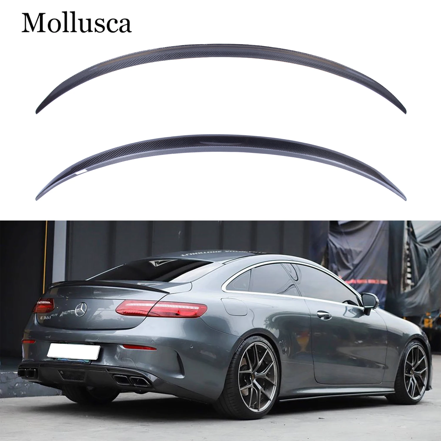 

For Mercedes-Benz E-Class W238 C238 2Door Coupe AMG Style Carbon Fiber Rear Spoiler Trunk Wing 2016-2024