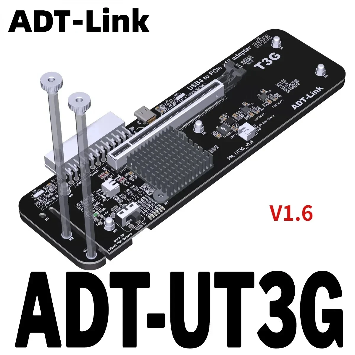 

Бренд UT3G V1.6 Внешняя видеокарта для ноутбука Адаптер USB4 к PCIe 4.0 x16 eGPU — Thunderbolt 3/4 NUC ITX STX Ноутбук Игровой ПК