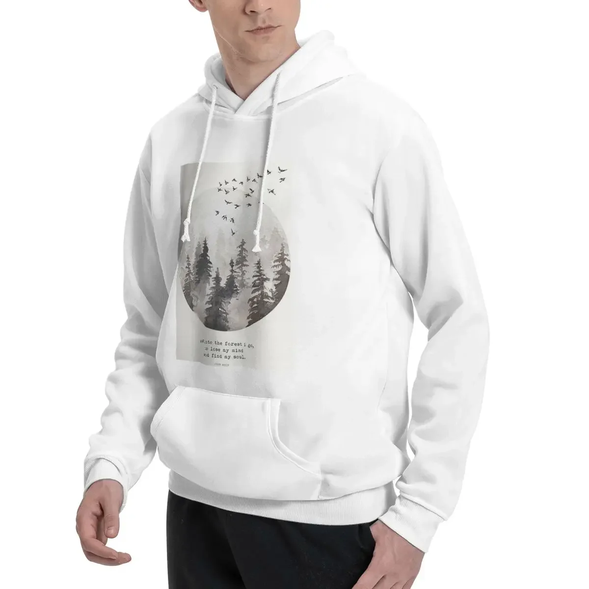 Into The Forest I Go Spirituality Boho Hoodies Men's Women Casual Pullover Sweatshirts Long Sleeve Streetwear Autumn Winter