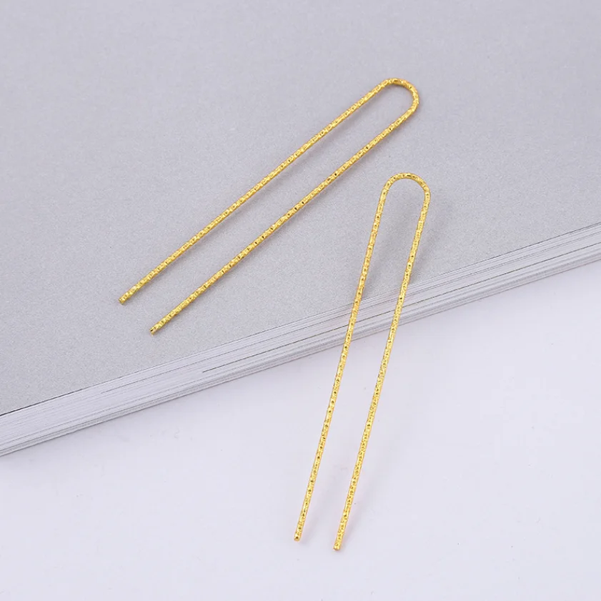 10pcs 70mm U Shape Hairpin Hair Sticks Making Alloy Hair Pins Clips Bridal Headpiece for Women Wedding Hair Handmade Accessories