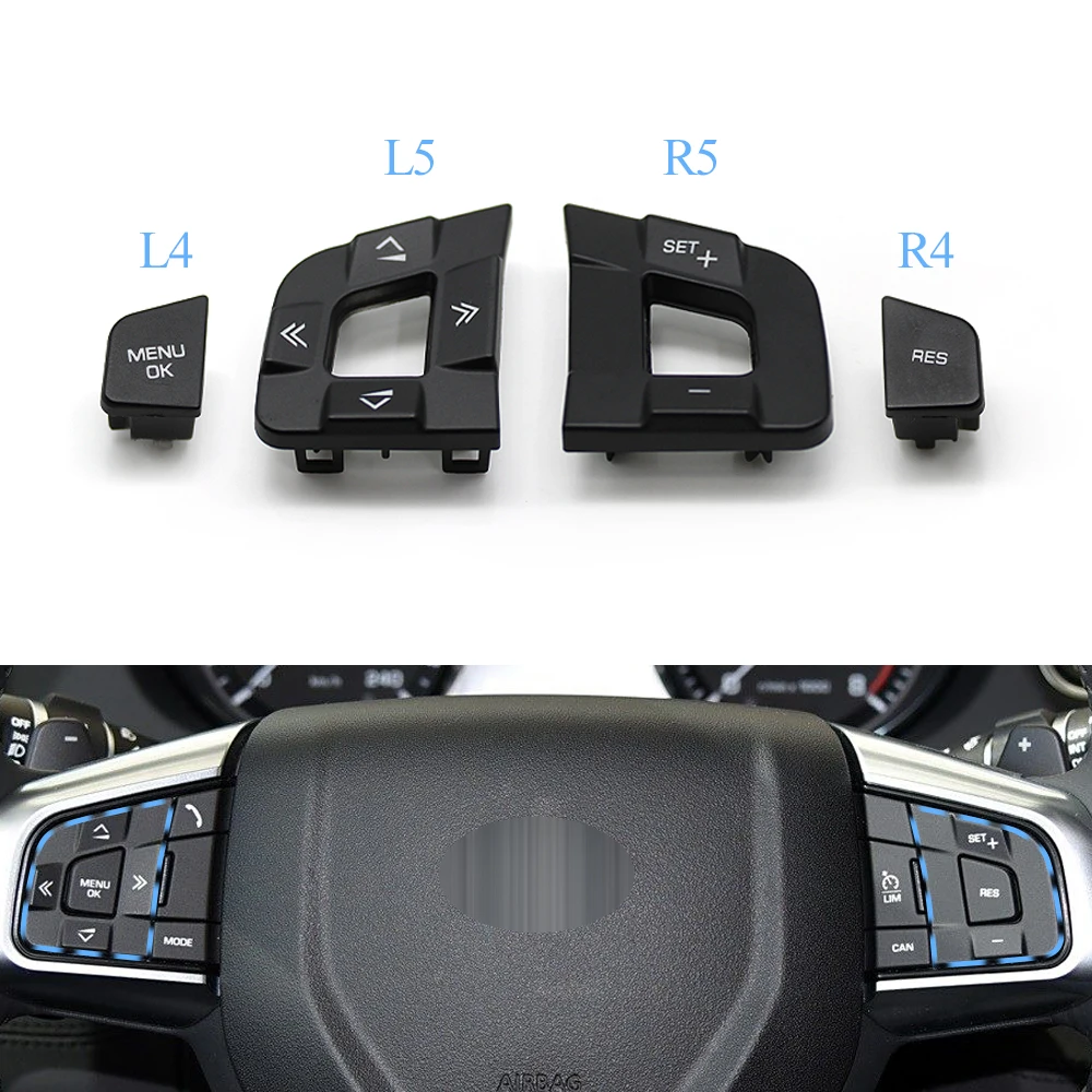 Left Right Multi-Function Steering Wheel Switch Button For Land Rover Discovery Sport For Jaguar XE XF F-PACE C-PACE 2015-2020