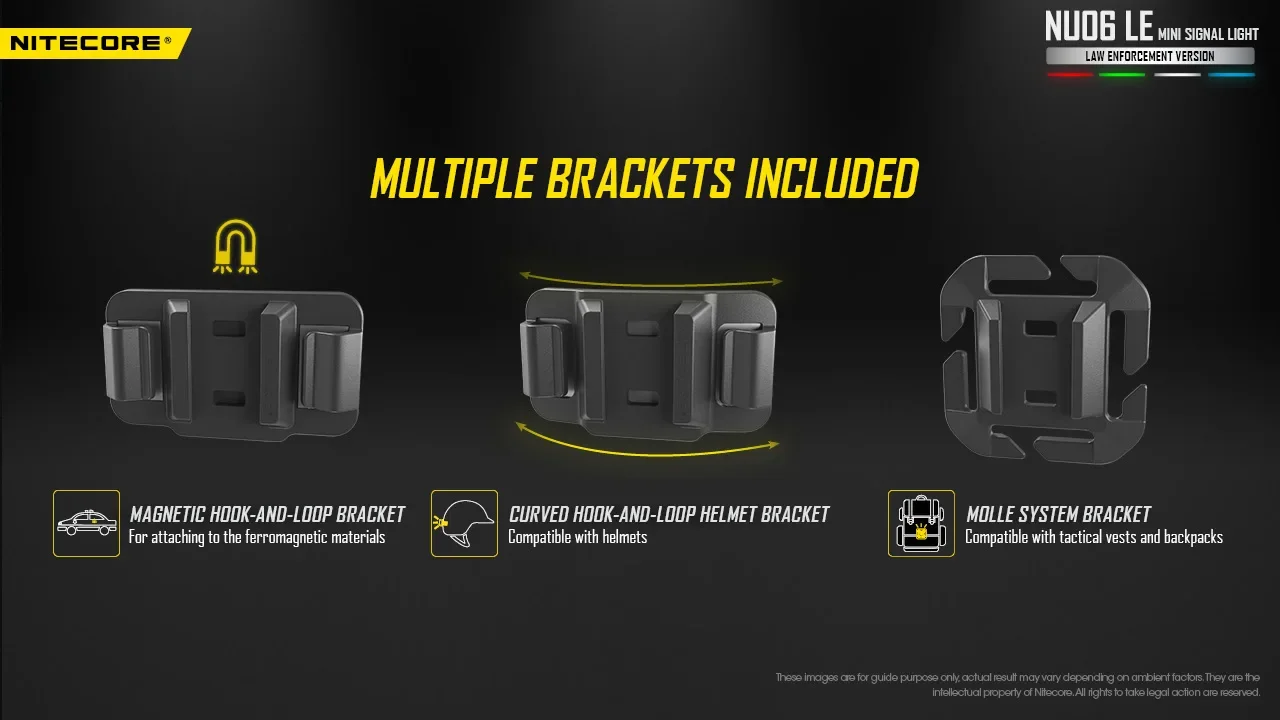 الأصلي Nitecore NU06 LE تحذير كشافات الأشعة تحت الحمراء مصباح إشارة أضواء مصباح إشارة أضواء دراجة تسلق ضوء شرطة الطوارئ