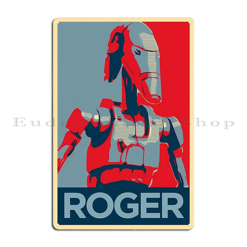 Battle Droid Roger Obama Hope Metal Signs Mural Garage Mural Designing Vintage Tin Sign Poster