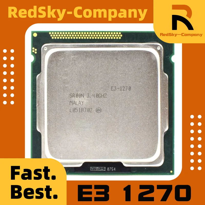 معالج وحدة المعالجة المركزية Xeon E3 1270 3.4 جيجا هرتز رباعي النواة LGA 1155