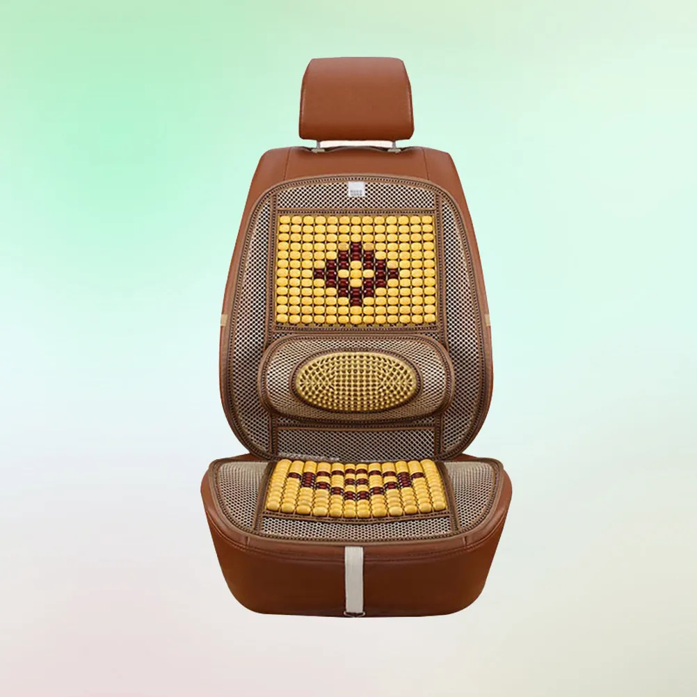 

Wooden Bead Car Seat Cushion Cool Summer Breathable Ventilated Pad for Car Seat Cover Wear Resistant Long Service Life