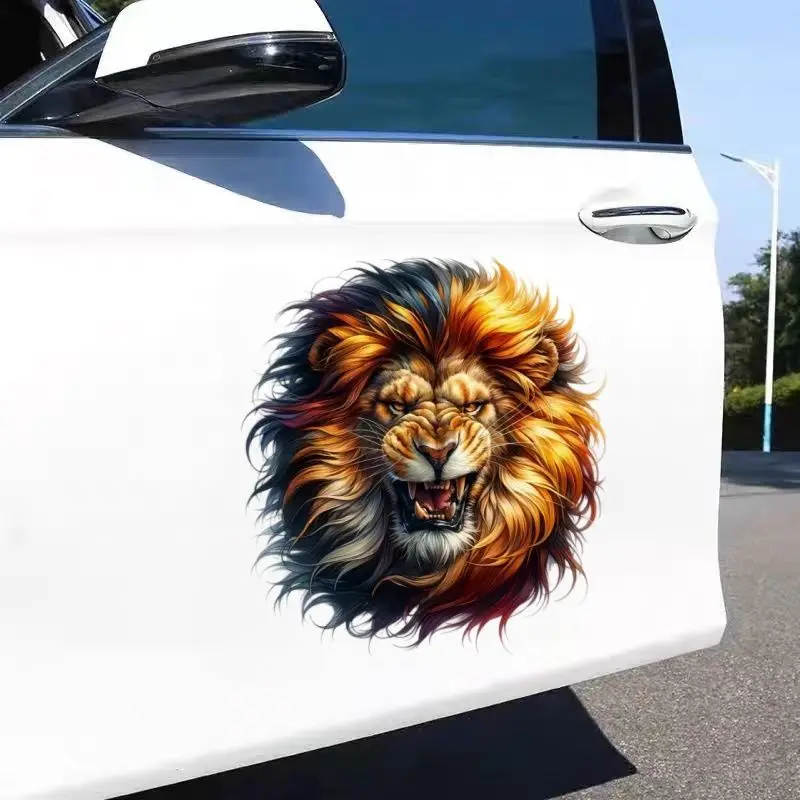Lion stickers, internet famous, popular car body stickers, domineering lion self-adhesive stickers