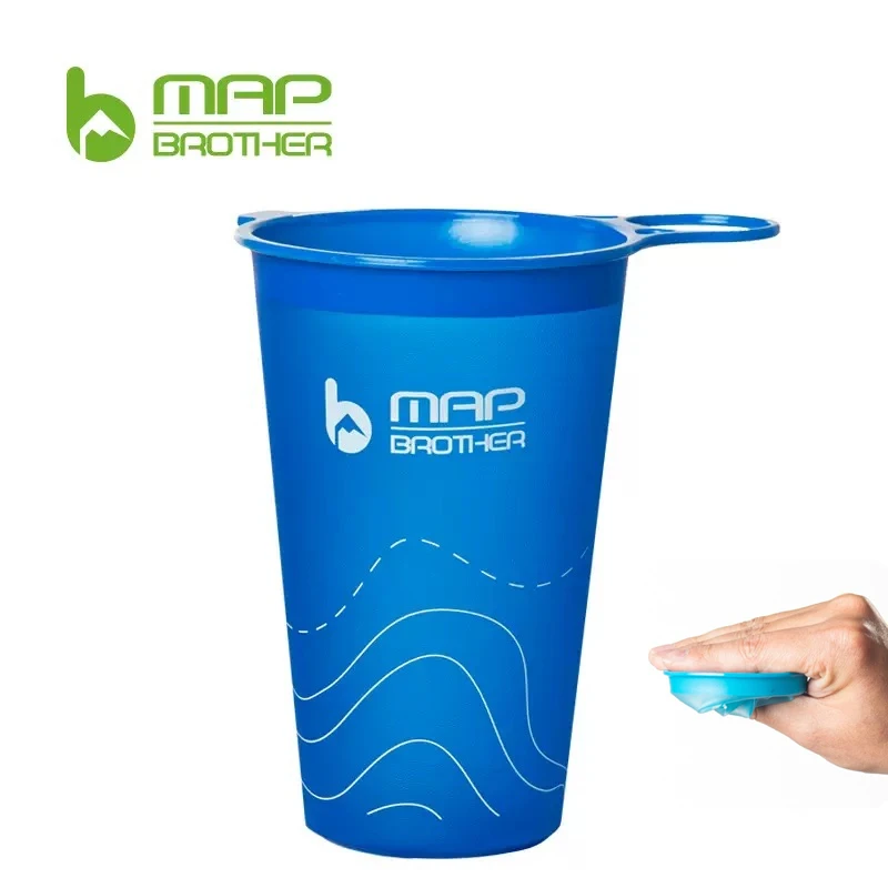Mapa irmão 200ml dobrável balão macio tpu squeeze esporte ao ar livre correndo garrafa de água para correr caminhadas ciclismo escalada durável