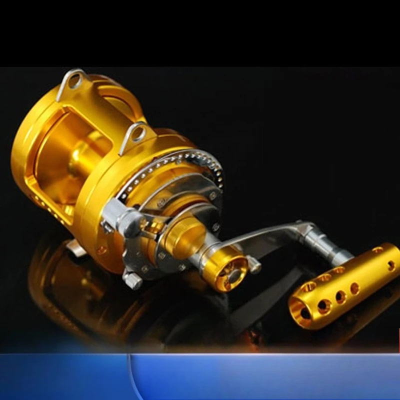 All-metal Seawater-proof Drag Fishing Line Reel : 30/50/80 Watt Power,(suitable for Boat Fishing and Sea Fishing)
