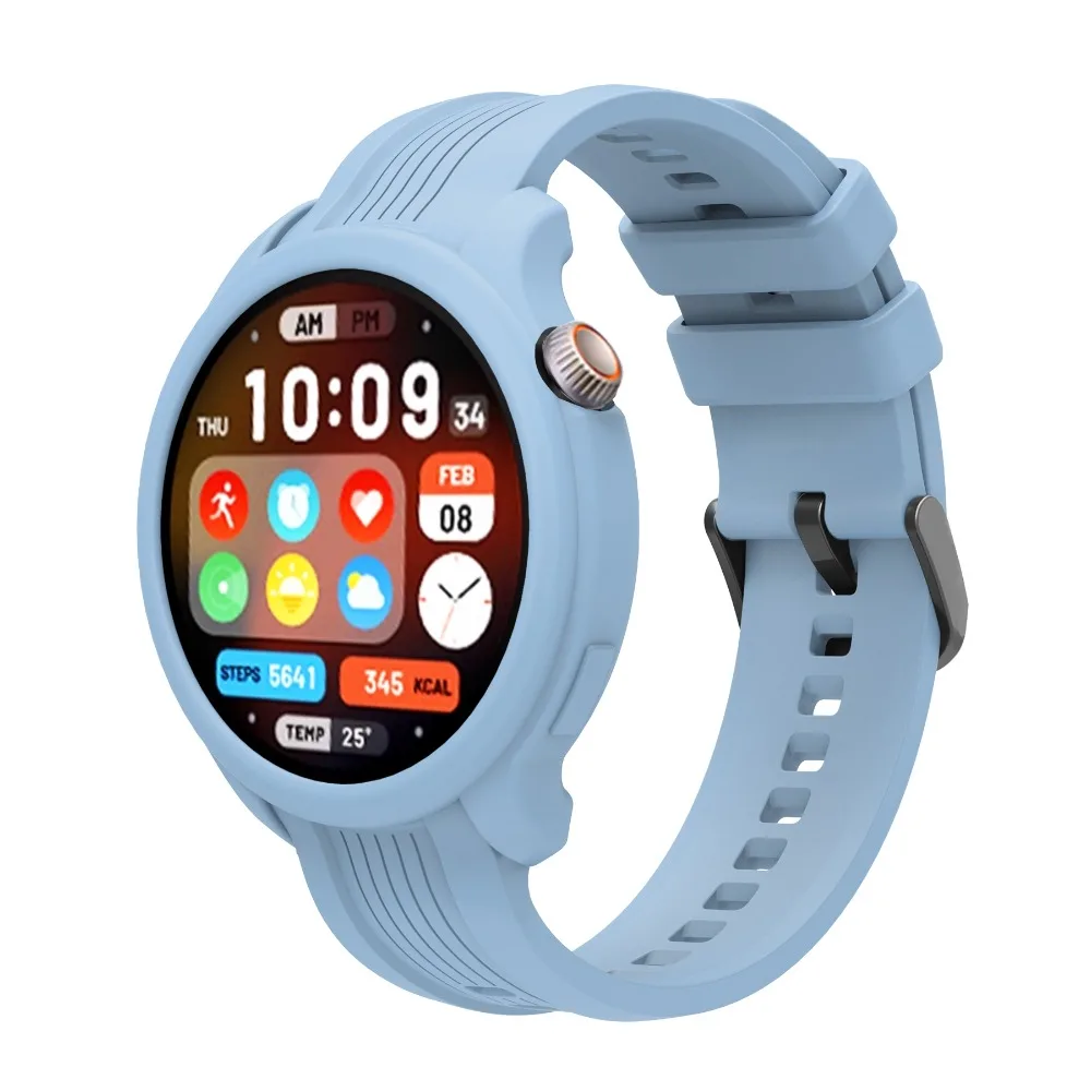 Silicone Protector Case Fall Prevention Colorful Shell Bumper Frame Scratch-resistant Shockproof for Amazfit Balance