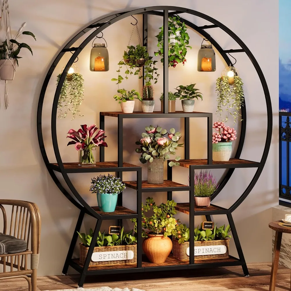 7-Tier Round Indoor Plant Stand, 65