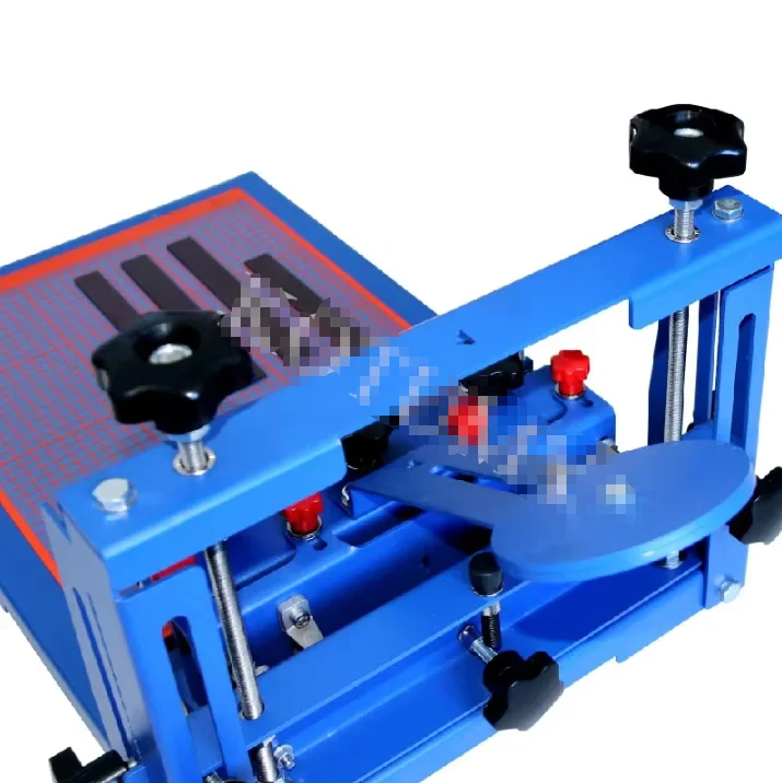 Machine de sérigraphie de table d'impression manuelle à micro réglage de précision-station de sérigraphie de réglage fin pour un usage général