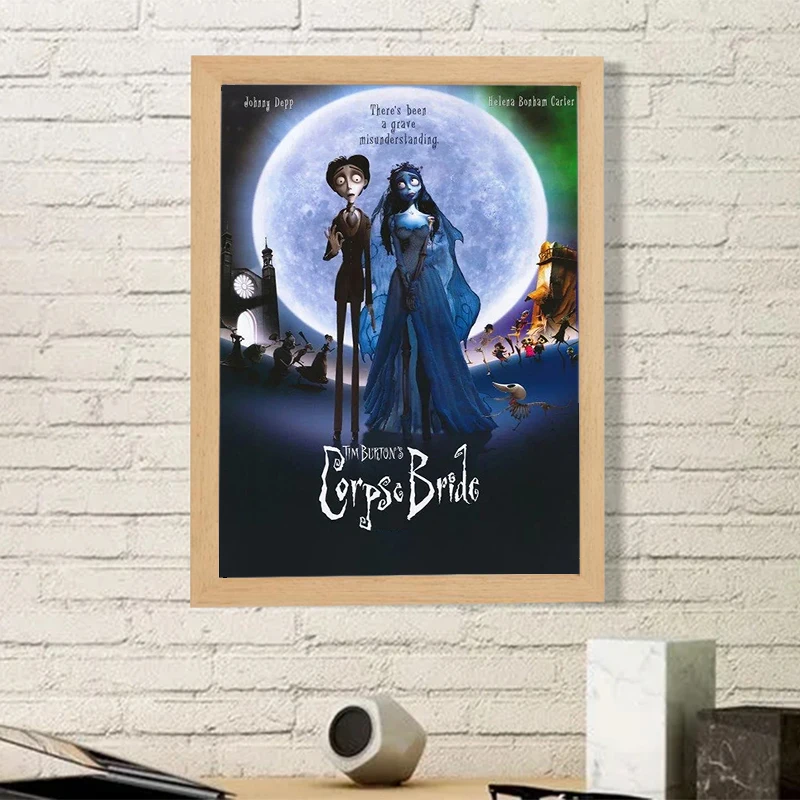 Tim Burton Corpse Bride Posters for Wall Decor Horror Movie Poster Decorative Painting Home and Decoration Room Art Decorations