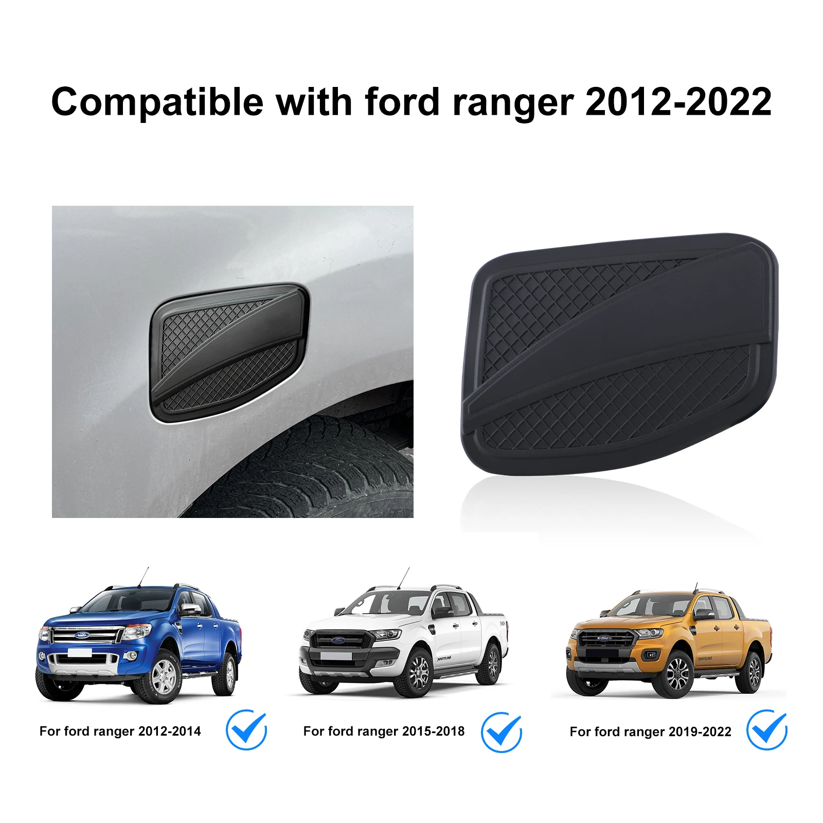 

Gas Cover Exterior Fuel Oil Gas Tank Cap Cover for Ford Ranger Wildtrak T6 T7 T8 2012-2022 XLT XLS XL Limited Car Accessories