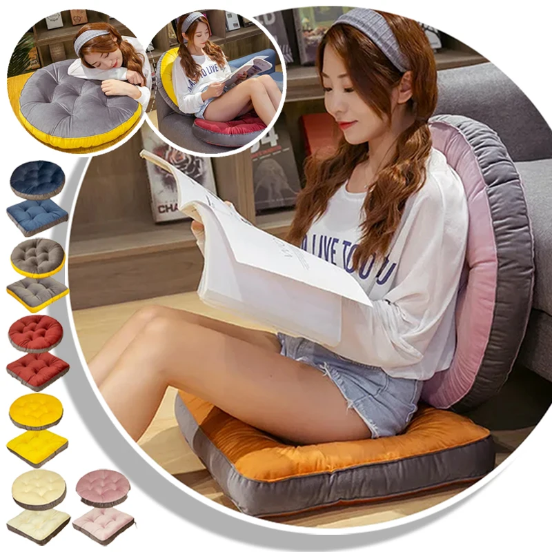 

Square/Round Thicken Velvet Fabric Home Seat Mat Four Seasons Universal Stool Pads Office Sitting Soft Chair Cushion Backrest