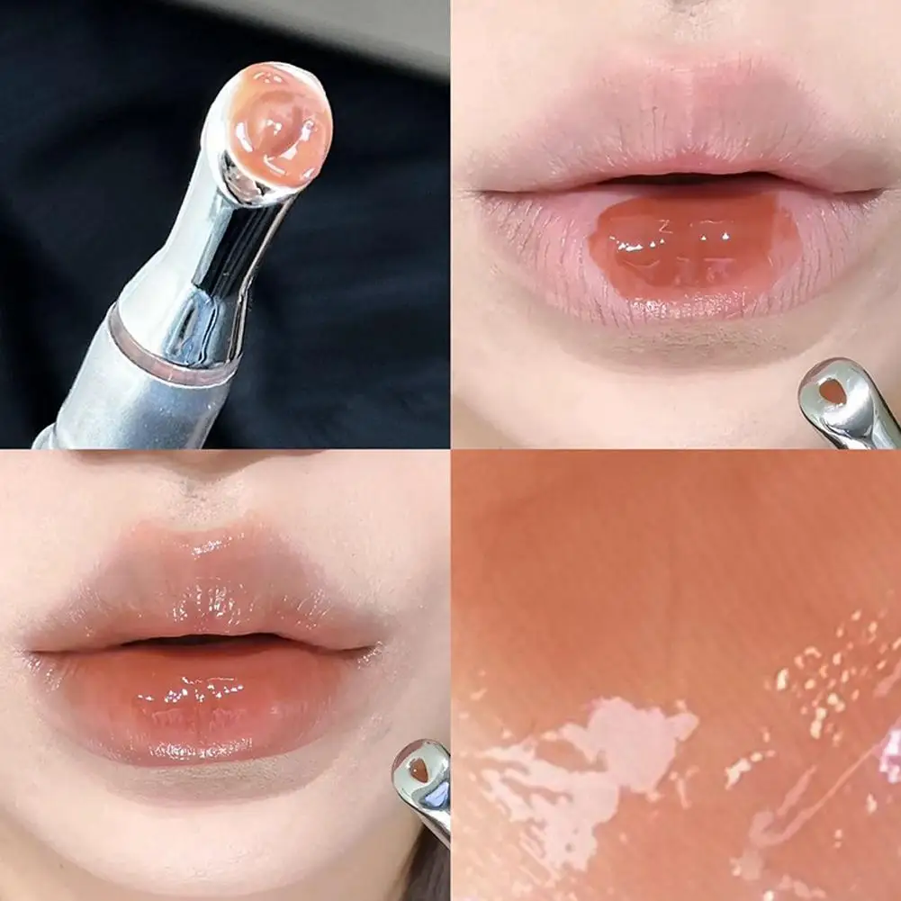 Smalto per labbra a specchio scintillante a 6 colori, labbra acquose Lucidalabbra acquoso leggero scintillante Trucco idratante Idratante, lunga durata