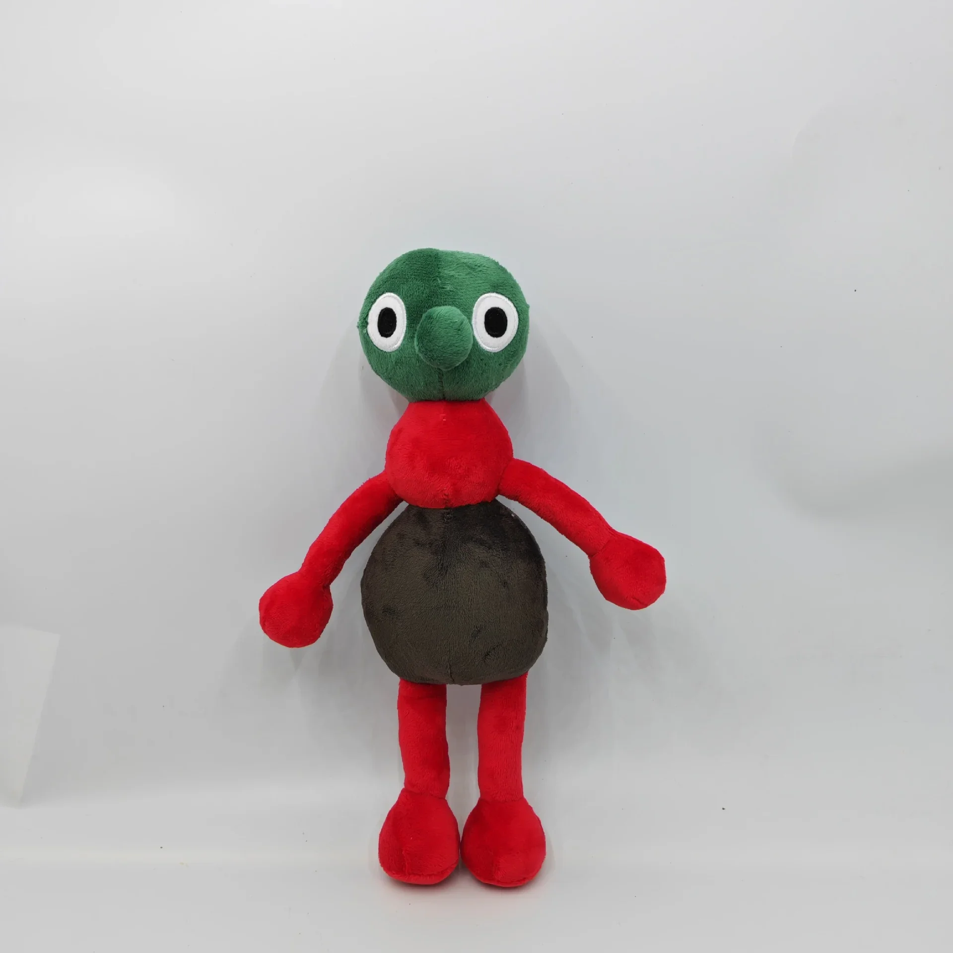 Cute Green Head Big Walk Adventure Plush Toy Soft Stuffed Doll Cartoon Character Kids Birthday Gift