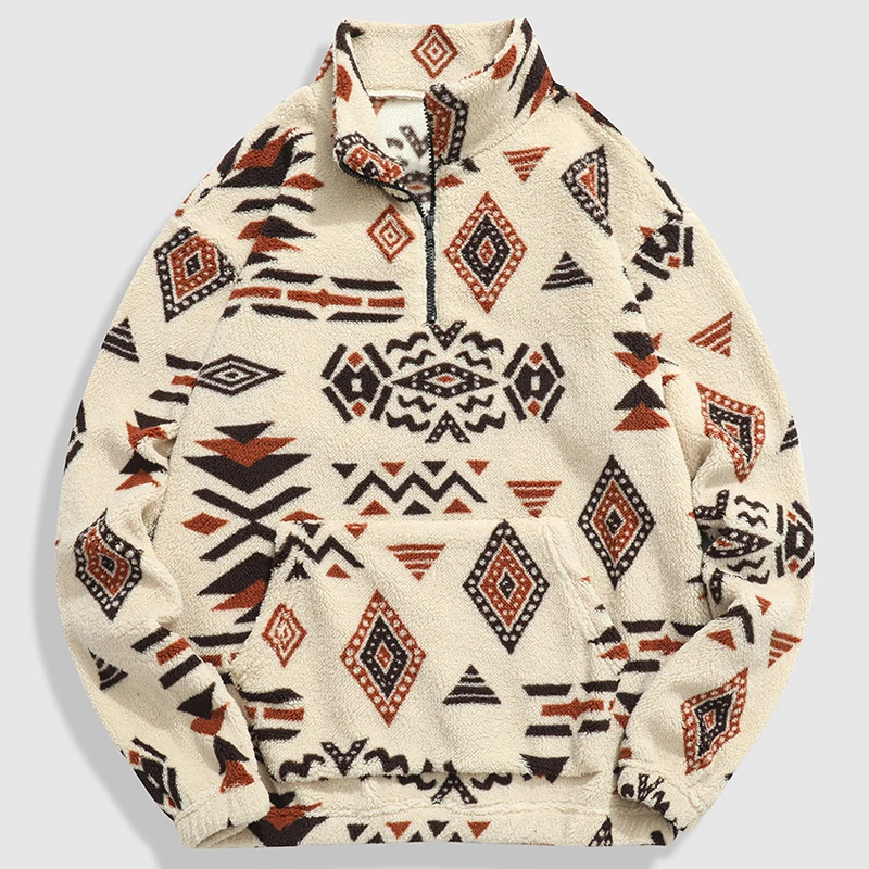 سترة صوفية للرجال، نصف سحاب، سترة صوفية بياقة واقفة، سترة سميكة للرجال للخريف والشتاء، معاطف ملابس خارجية غير رسمية دافئة