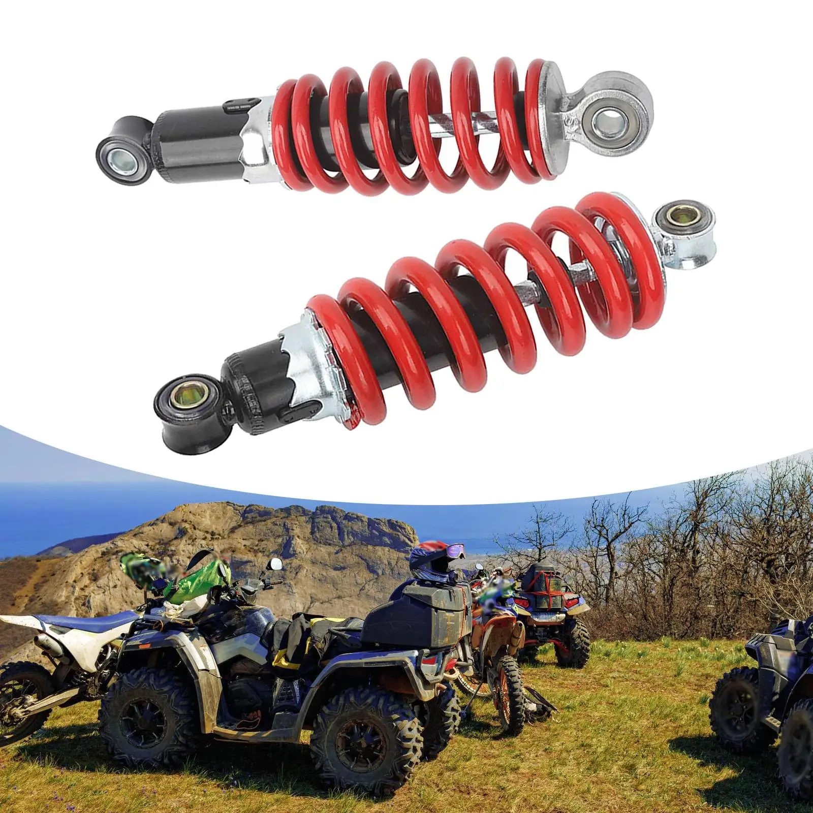 

Universal Motorcycle Shock Absorber Metal Spring Suspension for Quad Bike Off Road Easy Installation