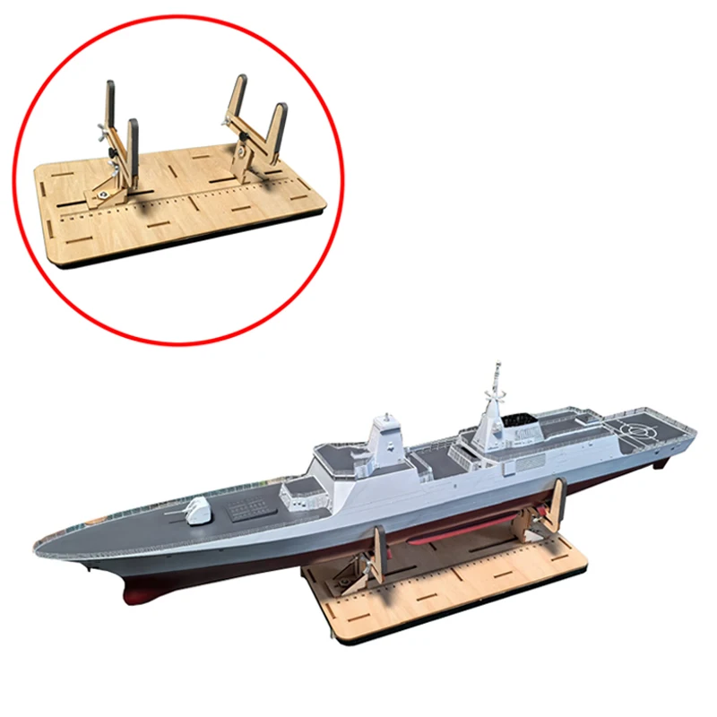 1Set For 1/200 1/350 Scale Ship Model Display Bracket Wooden Support Holder Kit DIY Assembly Stand Model‑Making Crafting Tool