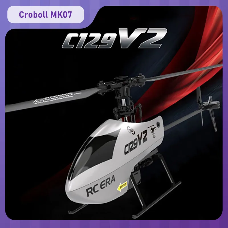 

C129v2 Радиоуправляемый самолет Четыреходовой однопропеллер Радиоуправляемые вертолеты Flybarless 360° ° Подарки для акробатики, пилотажные игрушки на открытом воздухе с дистанционным управлением
