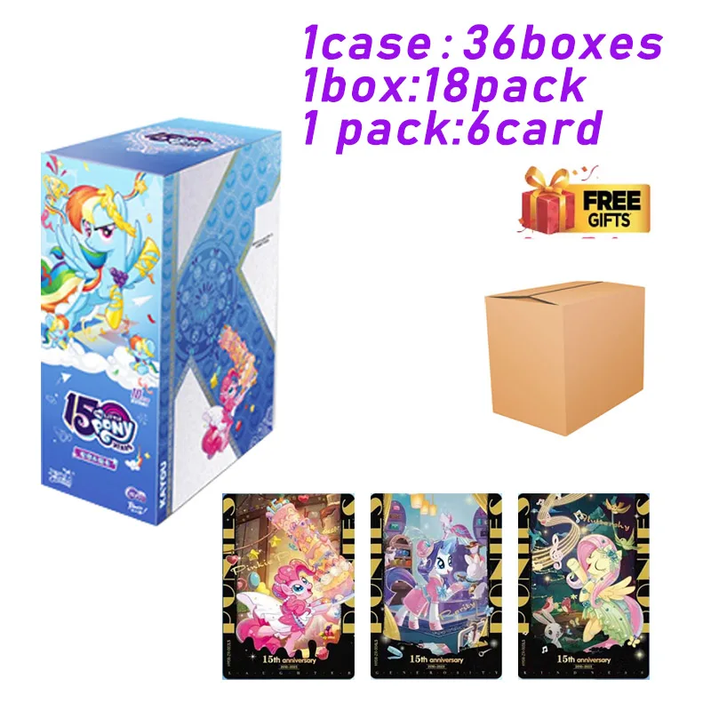 KAYOU Collection Cards My Little Pony-Tier4 Wave8 Huiyue Pack Series Rare Holo Radiant Pony Cards Family Game Birthday Gift Kids