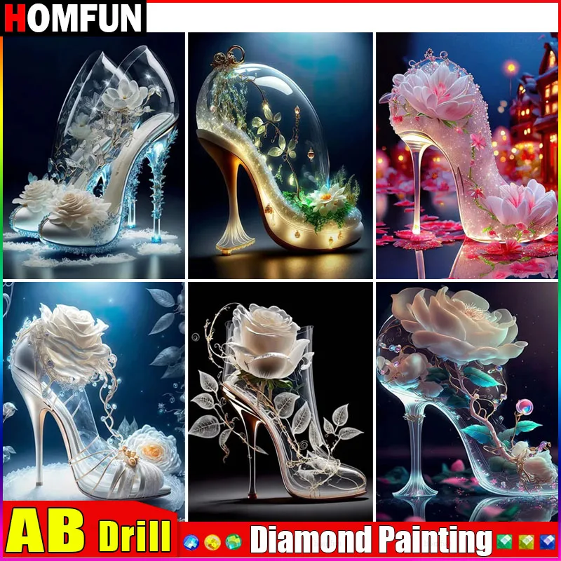 HOMFUN AB Diamond Painting Cross Stitch 