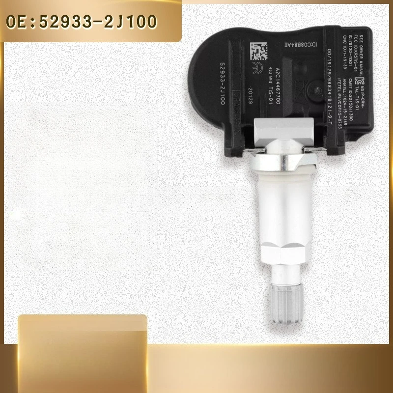 

52933-2J100 4pcs TPMS Tire Pressure Monitor Sensor for Hyundai Kia Sorrento for Accent 2018-2023 Genesis G80 for Kia Sorento Rio
