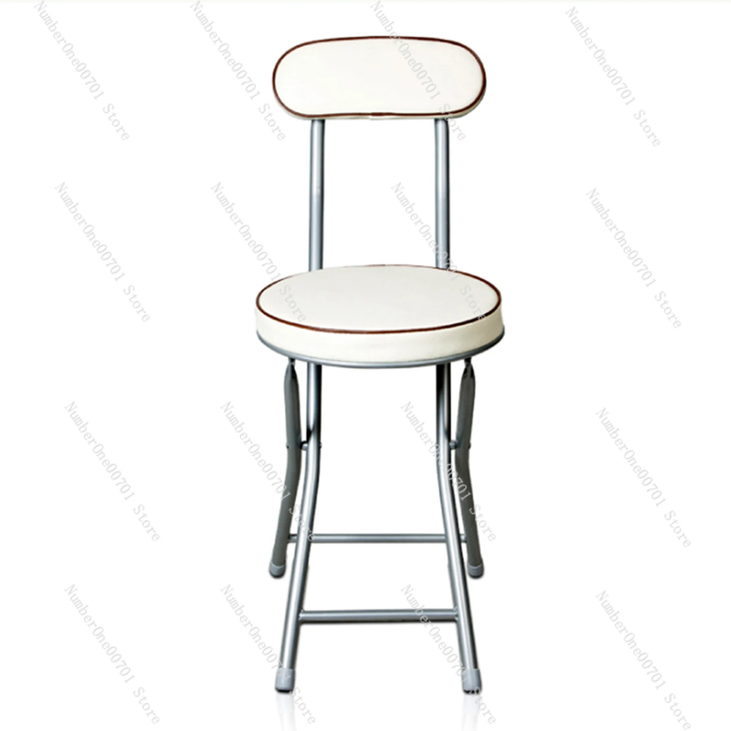 

Домашний складной обеденный стул, повседневный простой портативный стул со спинкой из искусственной кожи