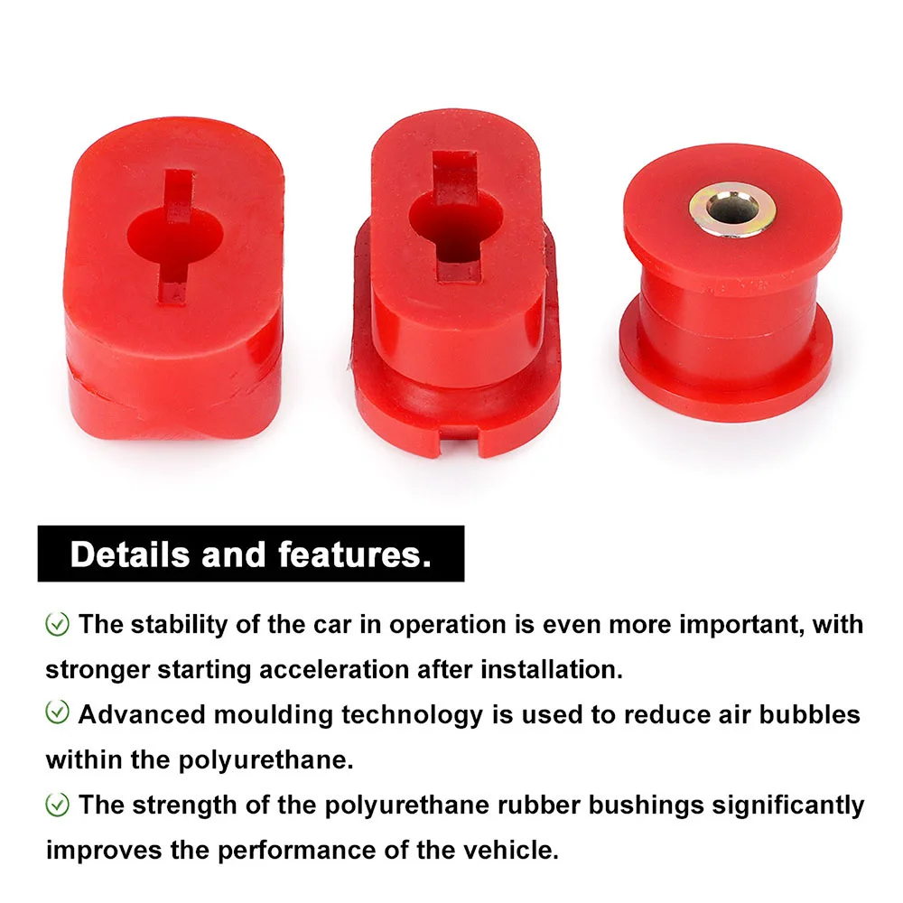 Car Engine Mount Bushing Polyurethane Kit for VW Sports Spring Golf MK4 R32 Audi A3 S3 TT / Seat Leno Toledo MK4 Skoda Octavia