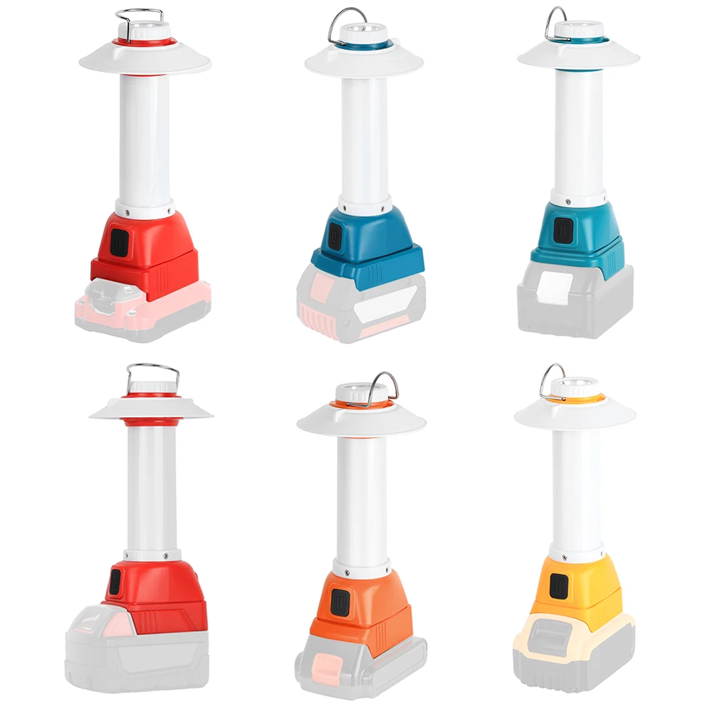 

800LM LED Flashlight Compatible with MAKITA, Dewalt, Milwauke 18V Battery, with USB Port, Cordless Work Light (No Batteries)