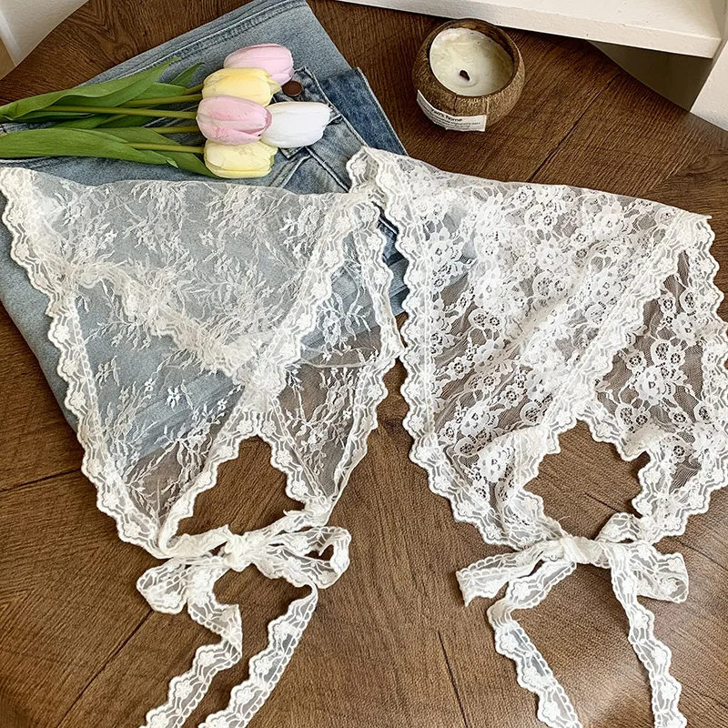 

Новое поступление в деревенском стиле, универсальная кружевная повязка на голову, треугольный шарф премиум-класса с завязками, многослойный аксессуар на бедрах для женщин