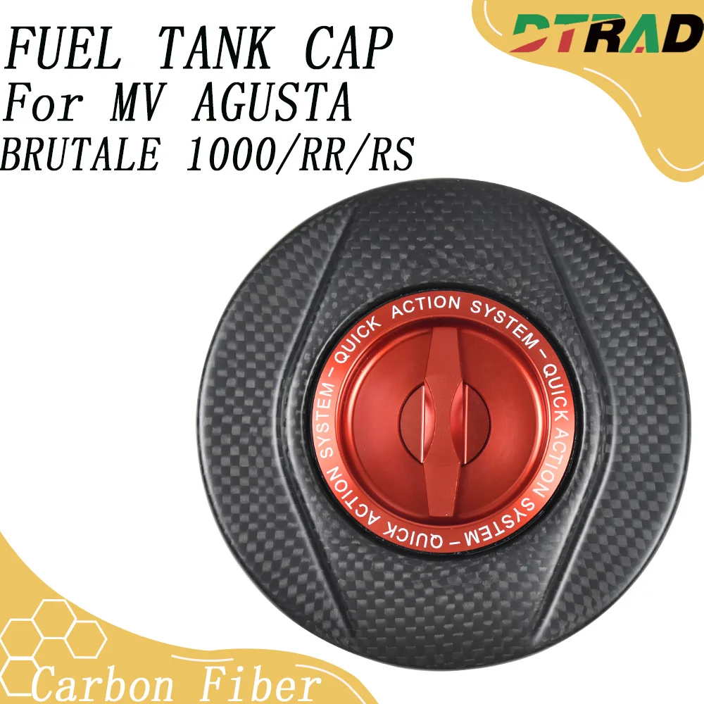 

For MV AGUSTA BRUTALE 1000/RR/RS 2020-2025 Motorcycle Carbon Fiber Quick Release Fuel Tank Cap Modified Accessories