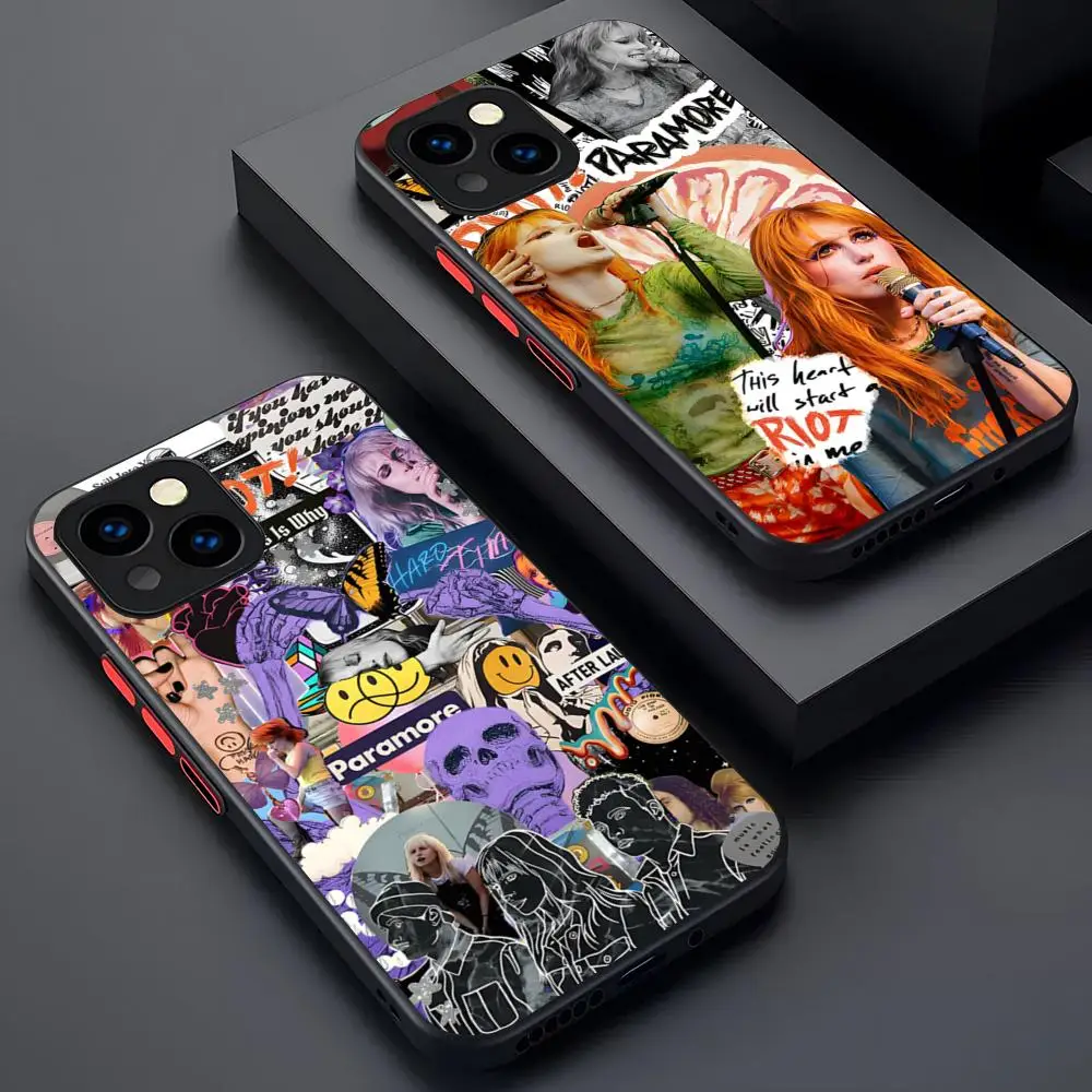 Phone Case COOL Band P-Paramore Matte Transparent For 16 15 IPhone 12 11 13 Pro Max X XR XS 8 SE Mini Plus Back Cover