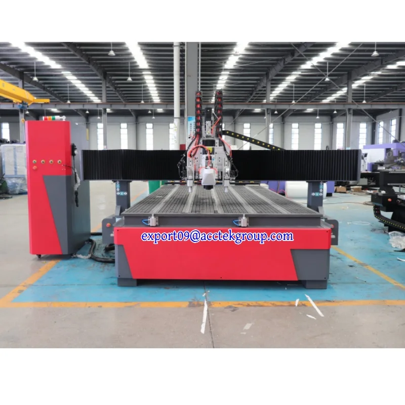2-in-1 ATC CNC Router for Wood Plywood Aluminum Oscillating Knife Cutter for Rubber Acrylic Fabric 3 Axis 3015 1325 Machine
