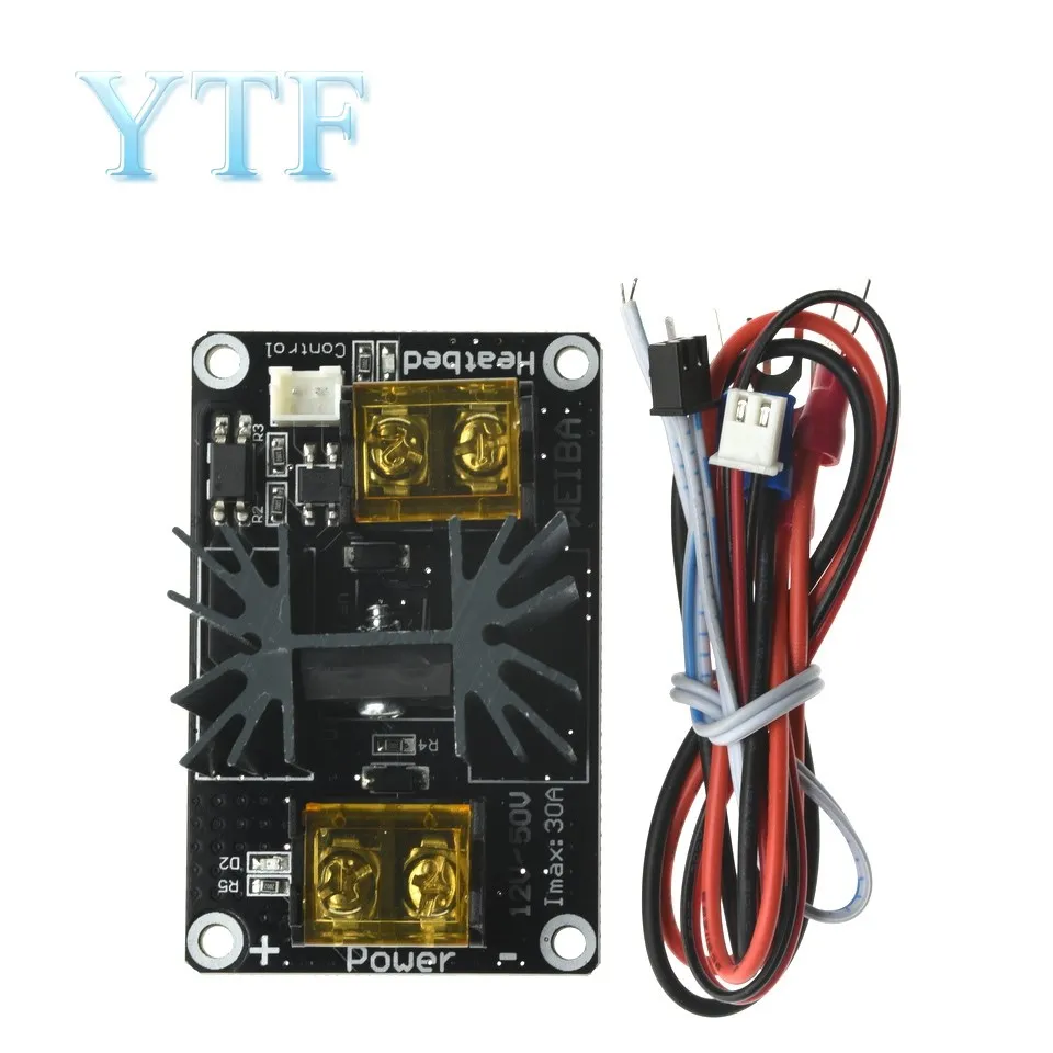 

3D printer part Heat Bed Power Module Hot Bed Power Expansion Board High Current Load Module Mos Tube with Cables