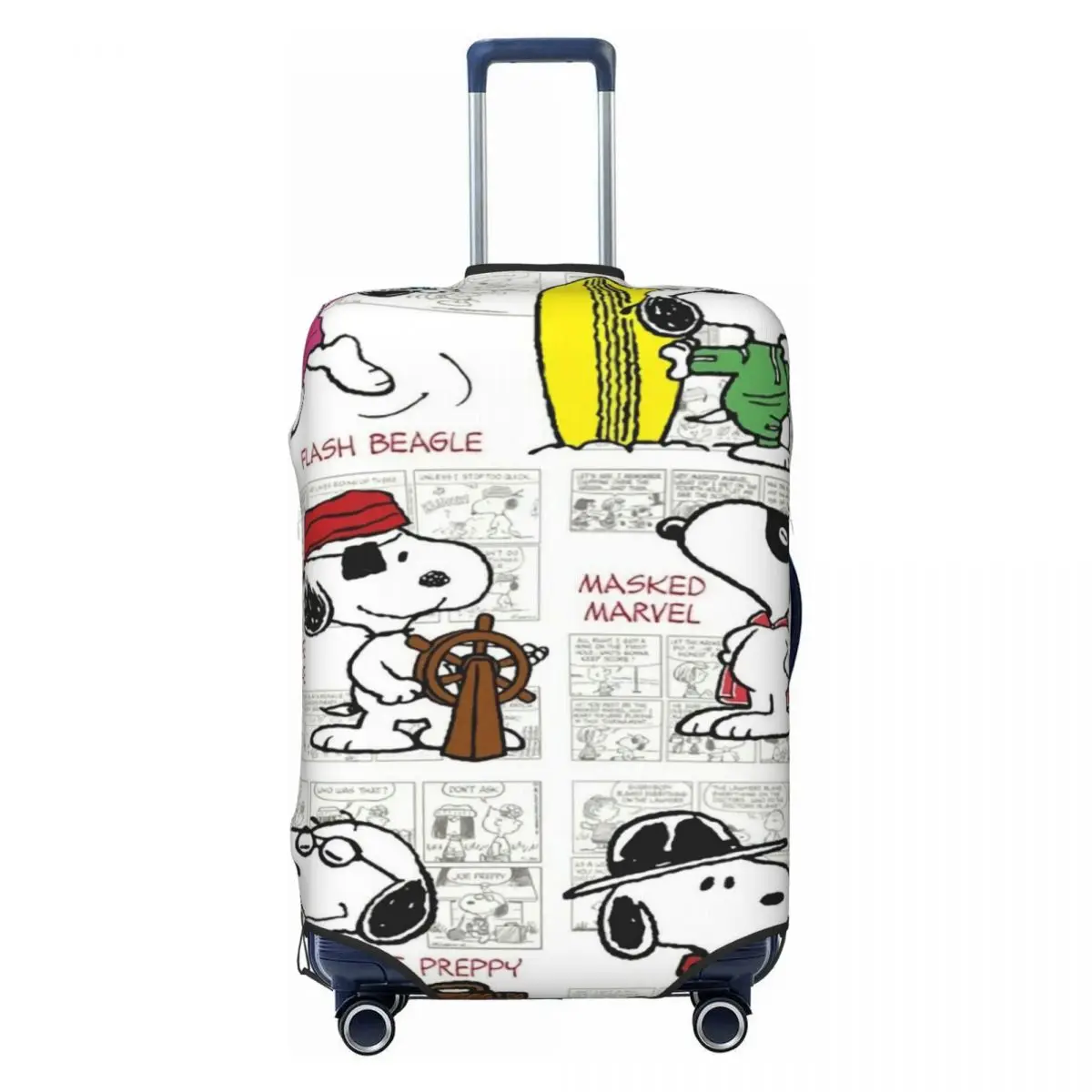 

Эластичный защитный чехол для чемодана с мультяшным персонажем Снупи, подходит для чемоданов 18-32 дюймов