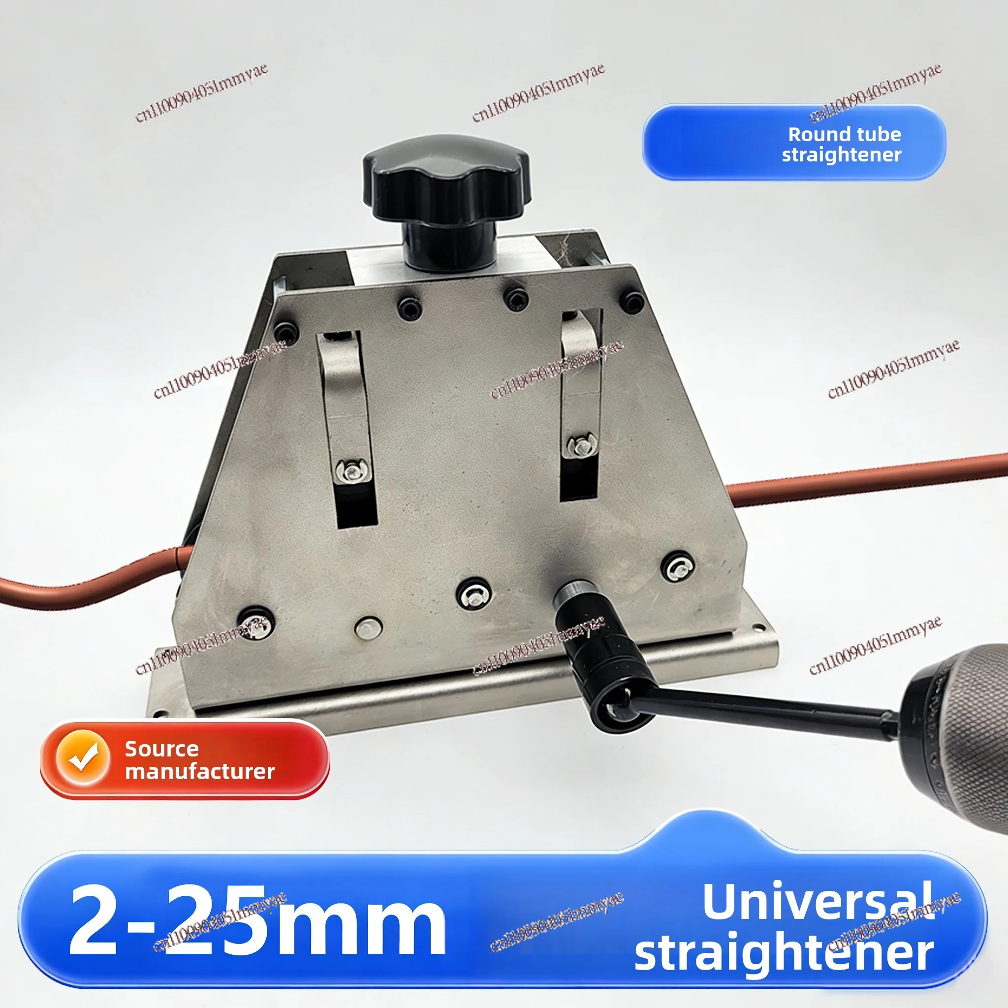 Manual tube straightener Copper and aluminum tube straightening tool Bending straightener