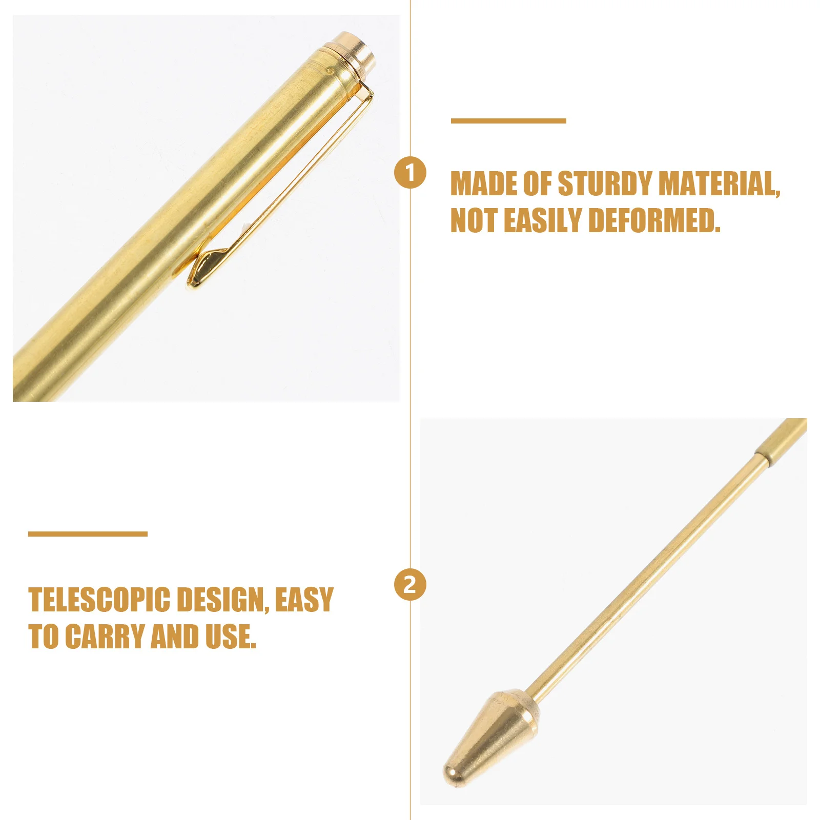 Hastes de radiestesia de latão, 2 peças, ferramentas de adivinhação para localização de objetos de metal de água, kit de radiestesia espiritual, instrumento de equipamento